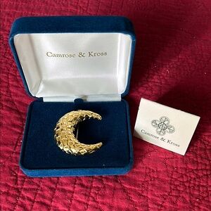 Camrose and Kross Moon Brooch